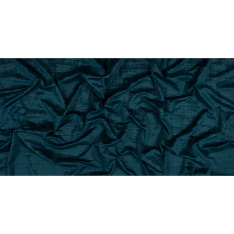 Embossed Textured Velvet - Peacock - British Imported