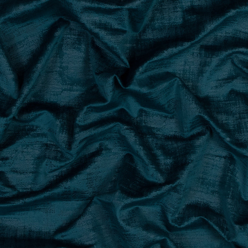 Embossed Textured Velvet - Peacock - British Imported