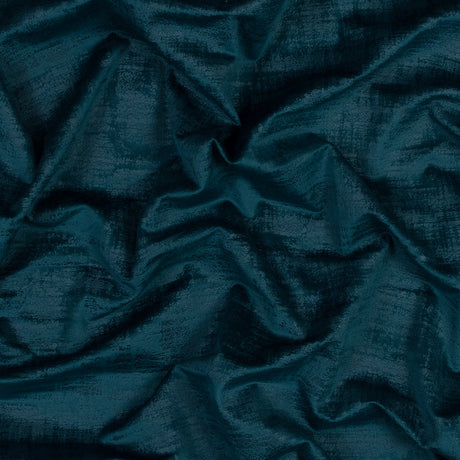 Embossed Textured Velvet - Peacock - British Imported