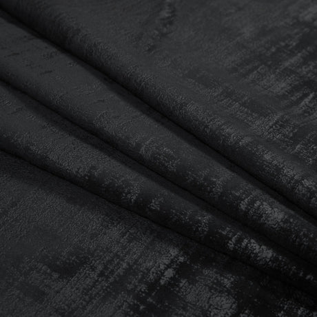 Embossed Textured Velvet - Raven - British Imported