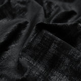 Embossed Textured Velvet - Raven - British Imported