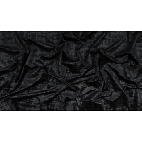 Embossed Textured Velvet - Raven - British Imported