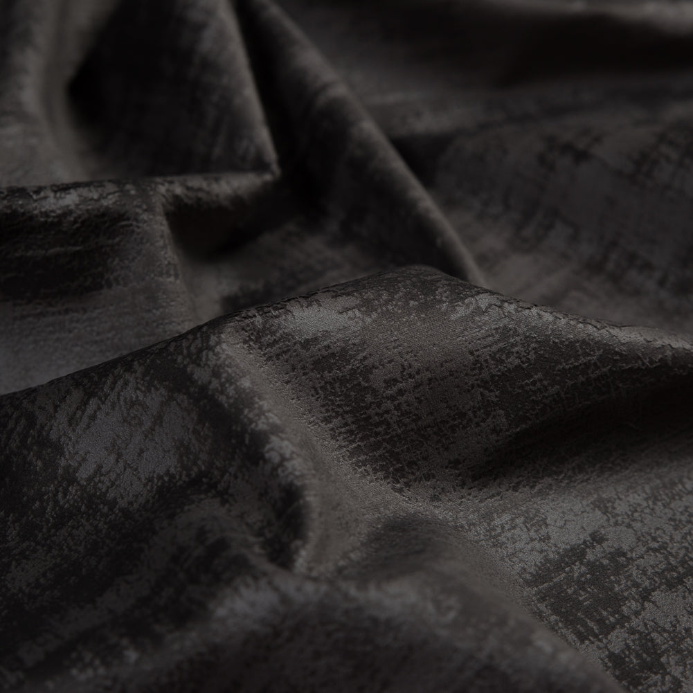 Embossed Textured Velvet - Slate - British Imported
