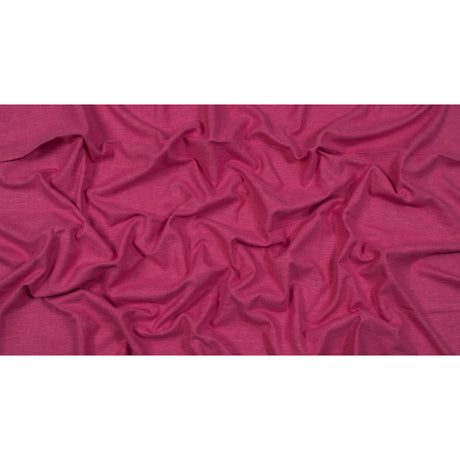 Polyester and Cotton Woven - Fuchsia - British Imported