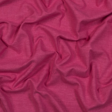 Polyester and Cotton Woven - Fuchsia - British Imported