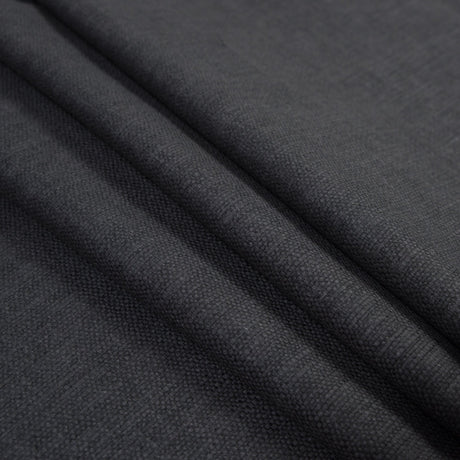Polyester and Cotton Woven - Charcoal - British Imported