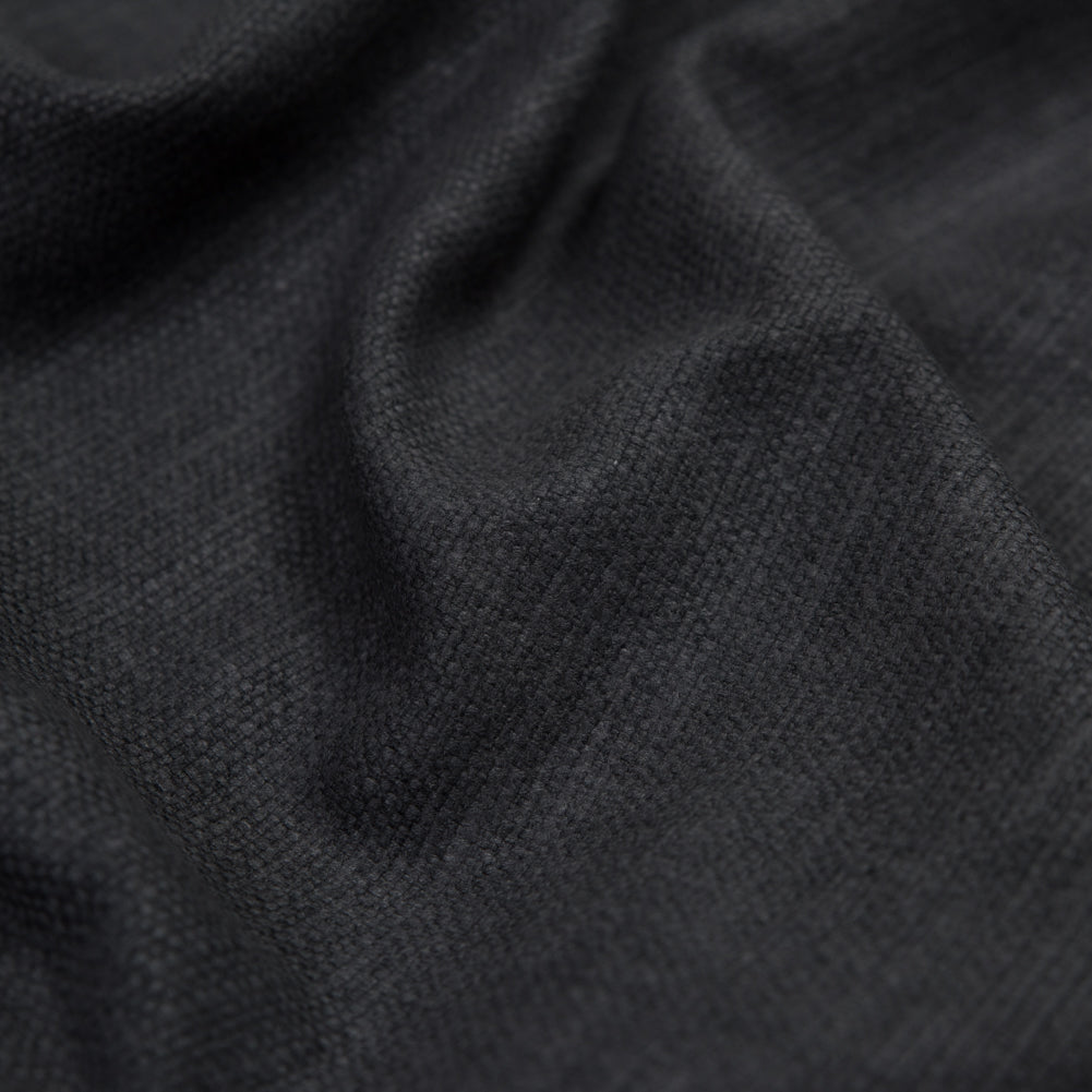 Polyester and Cotton Woven - Charcoal - British Imported