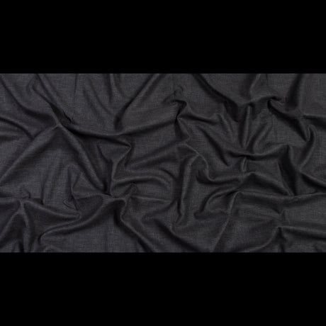 Polyester and Cotton Woven - Charcoal - British Imported
