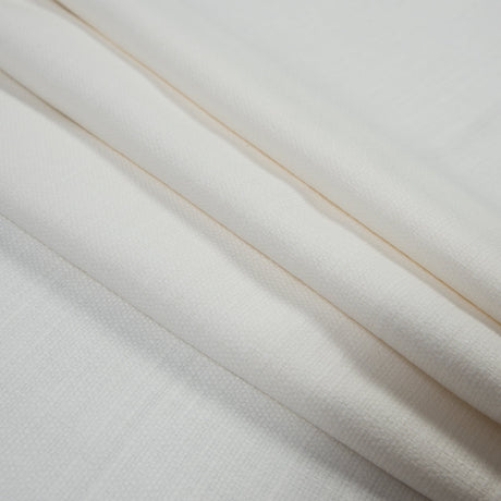 Polyester and Cotton Woven - Ivory - British Imported