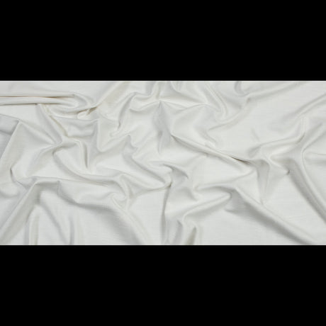 Polyester and Cotton Woven - Ivory - British Imported