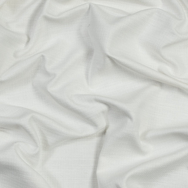 Polyester and Cotton Woven - Ivory - British Imported