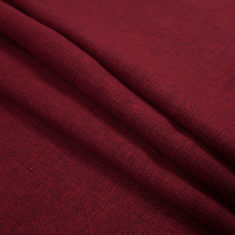 Polyester and Cotton Woven - Merlot - British Imported