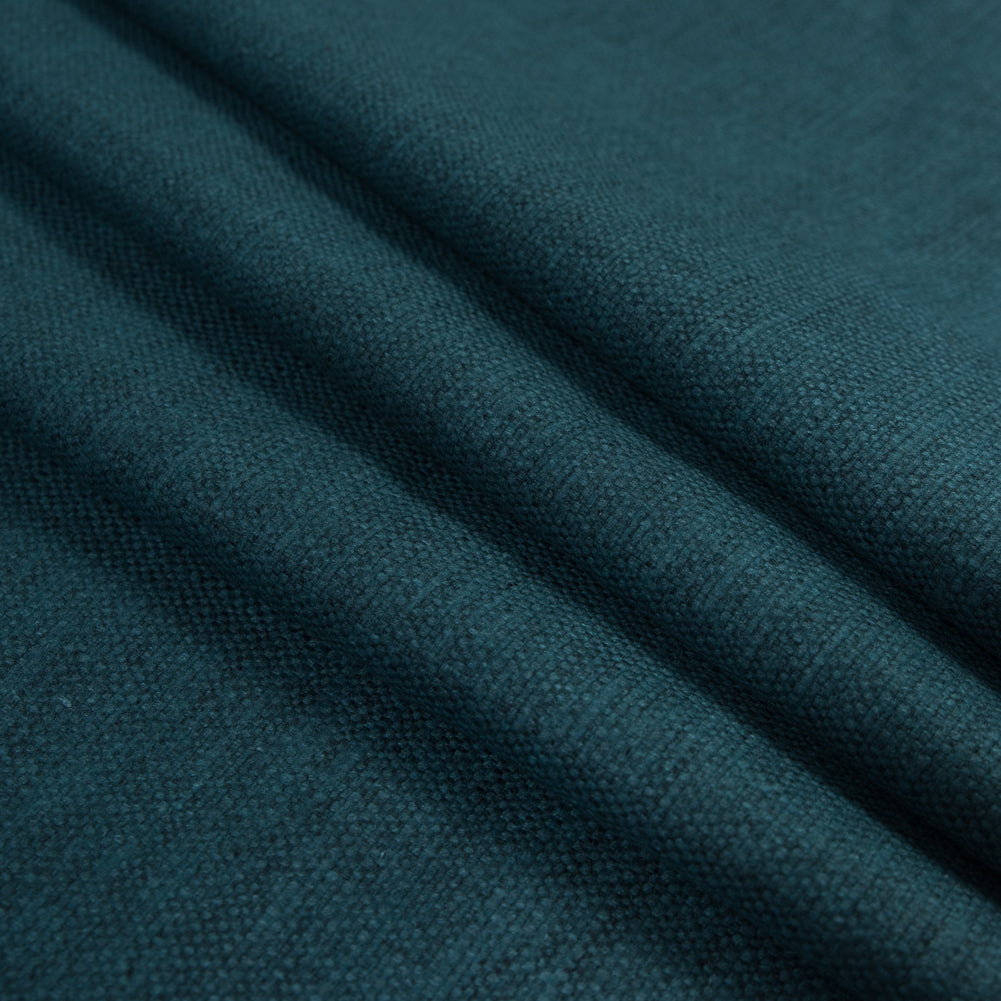 Polyester and Cotton Woven - Peacock - British Imported