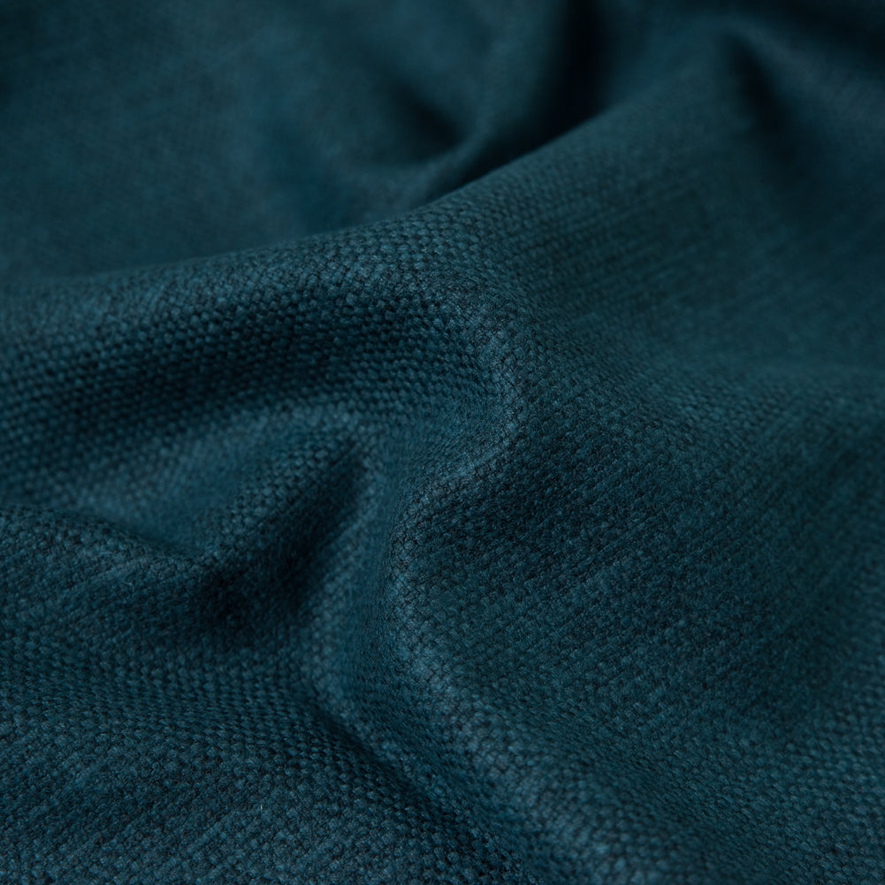 Polyester and Cotton Woven - Peacock - British Imported