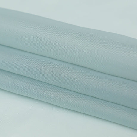 Smooth Drapery Sheers Fabric - Aqua - British Imported