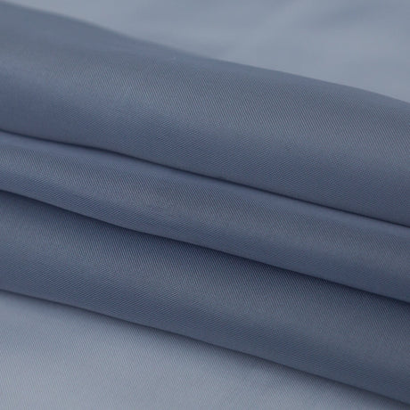 Smooth Drapery Sheers Fabric - Denim - British Imported