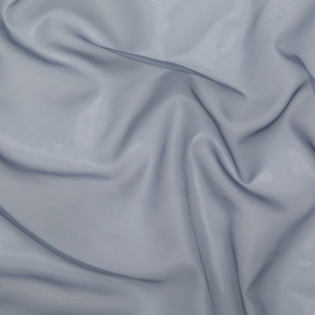 Smooth Drapery Sheers Fabric - Denim - British Imported