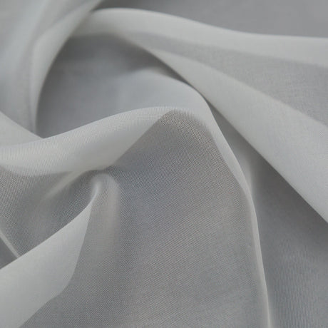 Smooth Drapery Sheers Fabric - Dove - British Imported