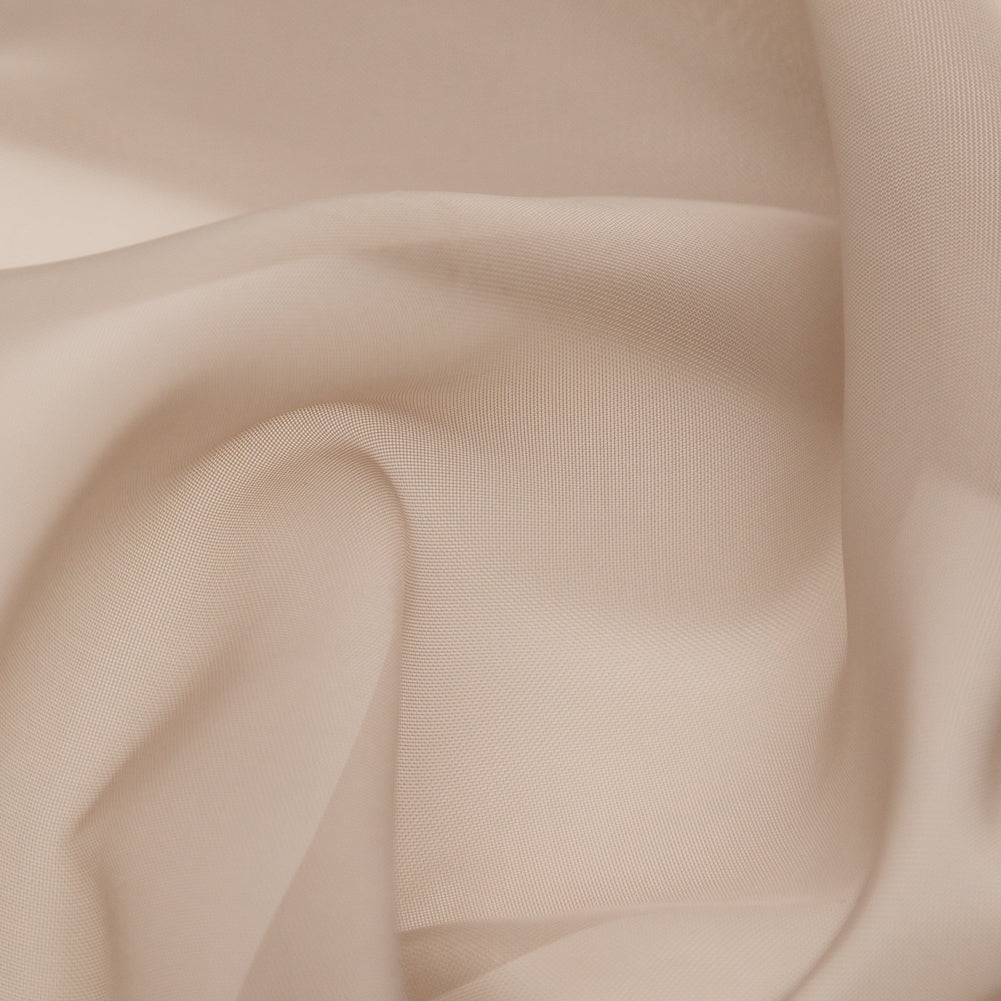 Smooth Drapery Sheers Fabric - Fawn - British Imported