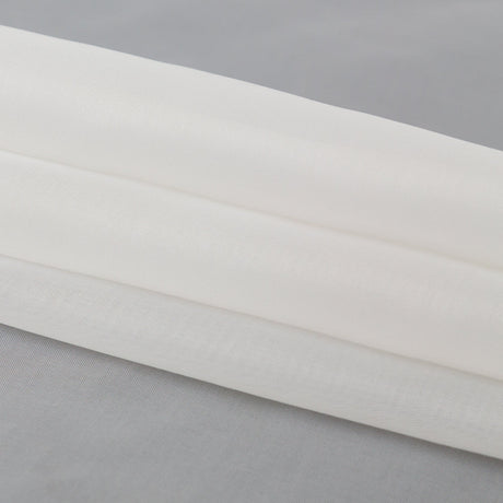 Smooth Drapery Sheers Fabric - Ivory - British Imported