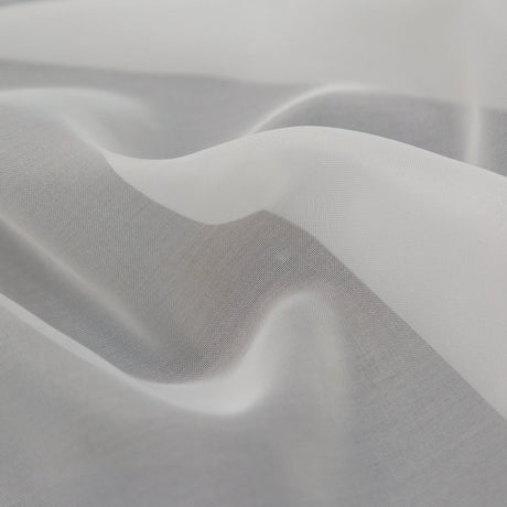 Smooth Drapery Sheers Fabric - Ivory - British Imported