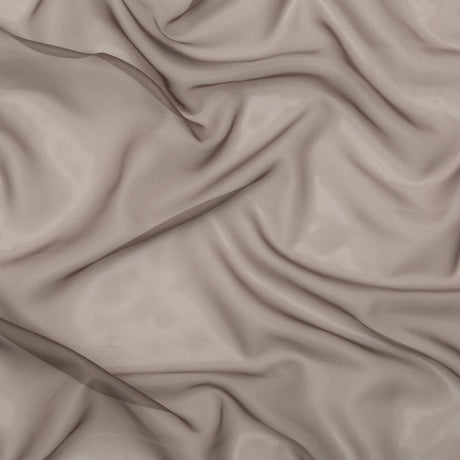 Smooth Drapery Sheers Fabric - Mole - British Imported