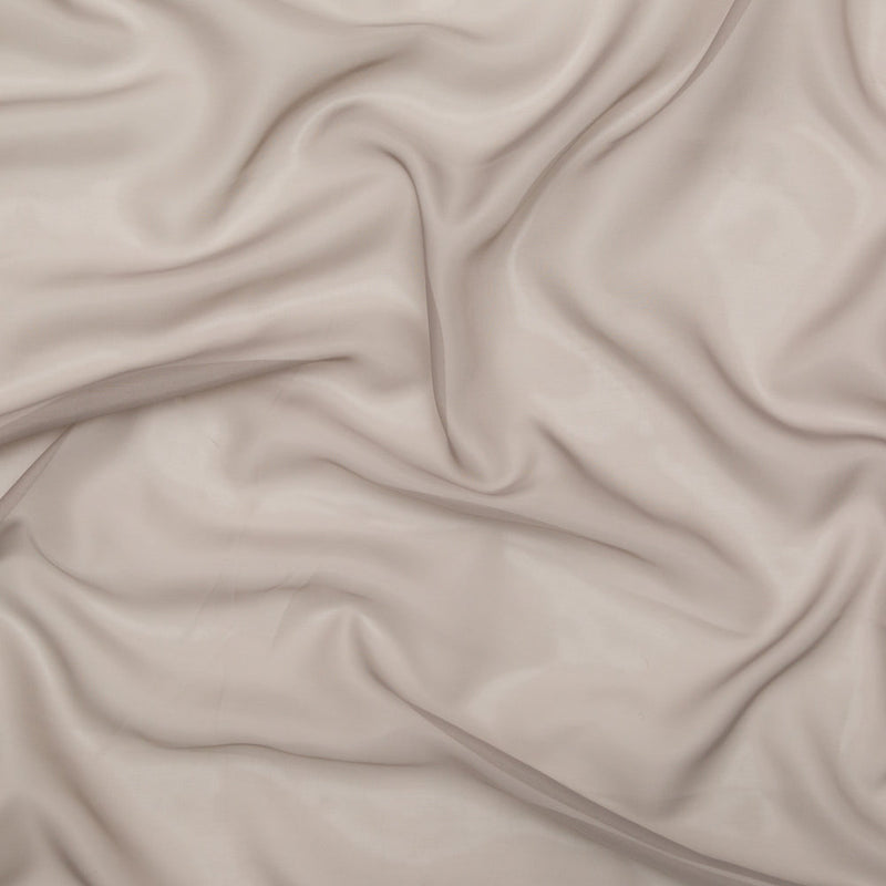 Smooth Drapery Sheers Fabric - Otter - British Imported