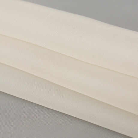 Smooth Drapery Sheers Fabric - Oyster - British Imported