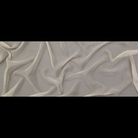 Smooth Drapery Sheers Fabric - Oyster - British Imported
