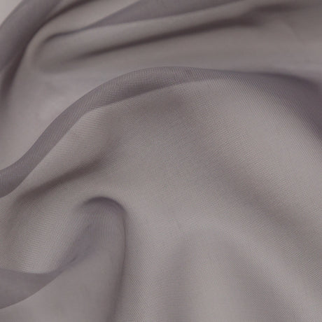 Smooth Drapery Sheers Fabric - Smoke - British Imported