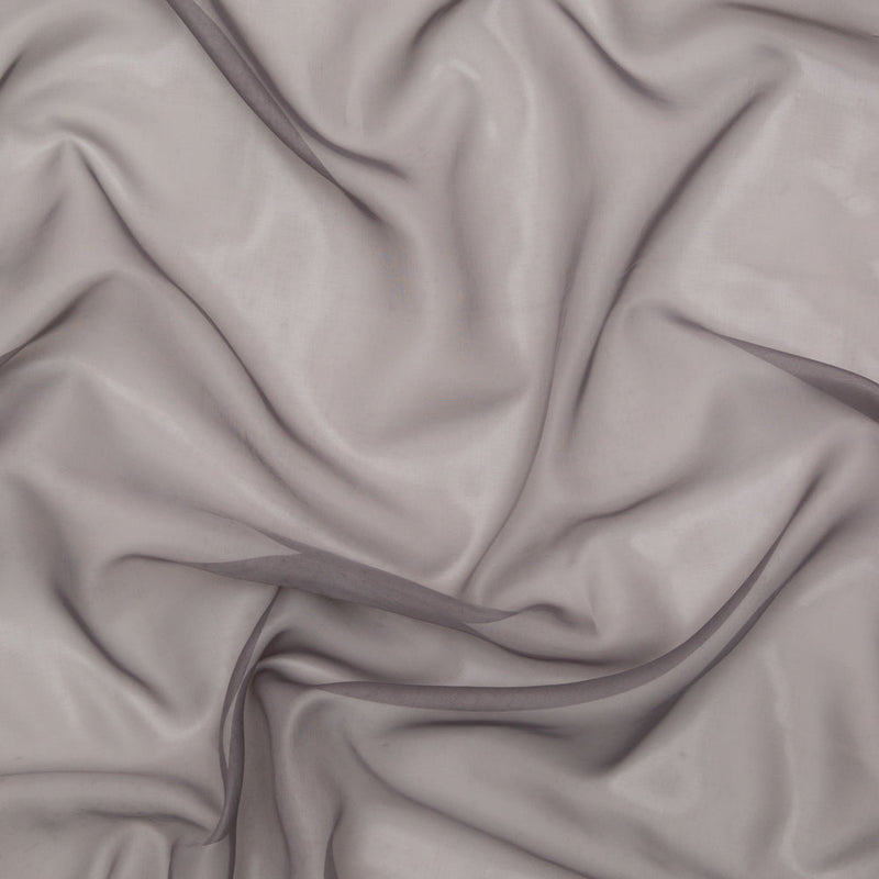 Smooth Drapery Sheers Fabric - Smoke - British Imported