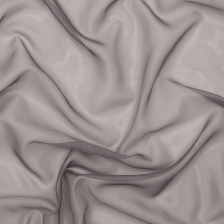 Smooth Drapery Sheers Fabric - Smoke - British Imported