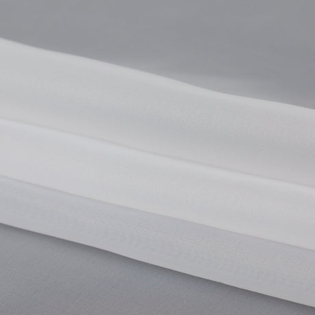 Smooth Drapery Sheers Fabric - Snow - British Imported