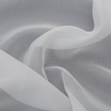 Smooth Drapery Sheers Fabric - Snow - British Imported