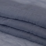 Wrinkled Drapery Sheer Fabric - Denim - British Imported
