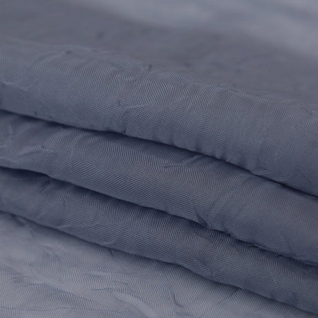 Wrinkled Drapery Sheer Fabric - Denim - British Imported