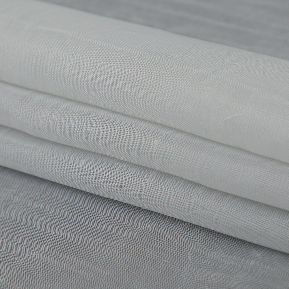 Wrinkled Drapery Sheer Fabric - Dove - British Imported