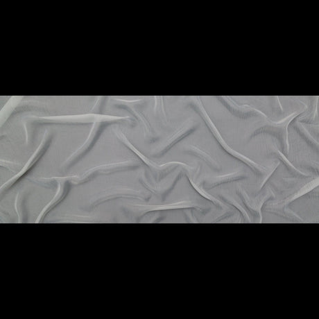 Wrinkled Drapery Sheer Fabric - Dove - British Imported