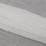 Wrinkled Drapery Sheer Fabric - Ivory - British Imported