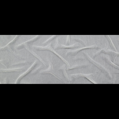 Wrinkled Drapery Sheer Fabric - Ivory - British Imported