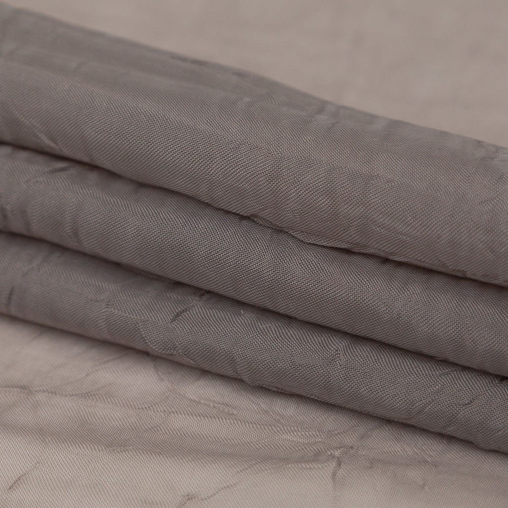 Wrinkled Drapery Sheer Fabric - Mole - British Imported