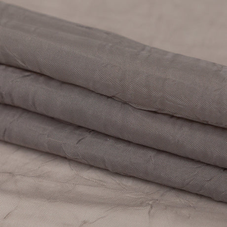 Wrinkled Drapery Sheer Fabric - Mole - British Imported