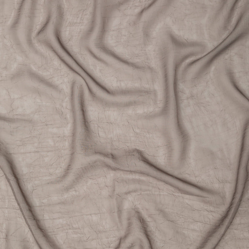 Wrinkled Drapery Sheer Fabric - Mole - British Imported