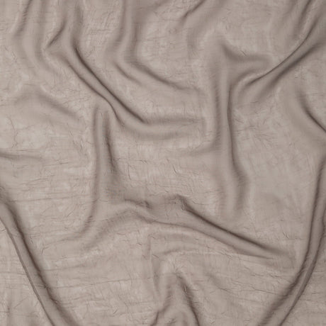 Wrinkled Drapery Sheer Fabric - Mole - British Imported