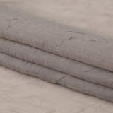 Wrinkled Drapery Sheer Fabric - Otter - British Imported
