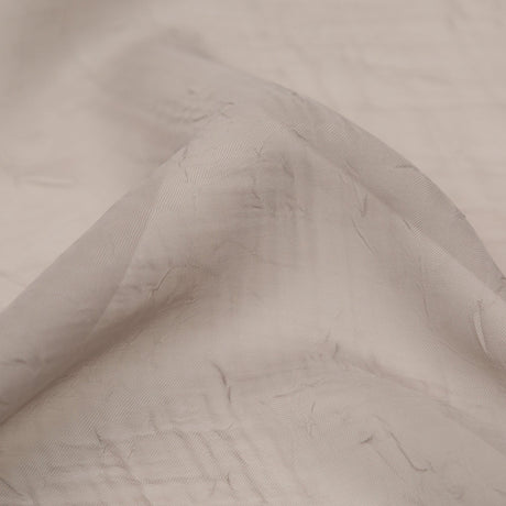 Wrinkled Drapery Sheer Fabric - Otter - British Imported