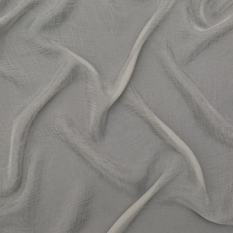 Wrinkled Drapery Sheer Fabric - Pebble - British Imported