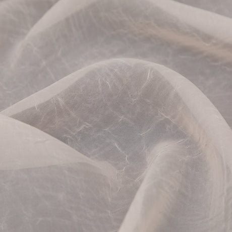 Wrinkled Drapery Sheer Fabric - Shell - British Imported