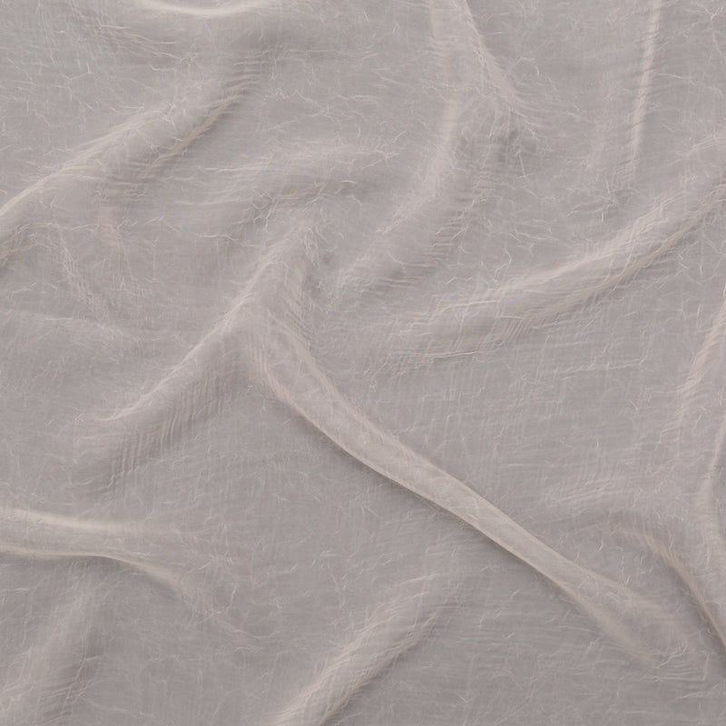 Wrinkled Drapery Sheer Fabric - Shell - British Imported