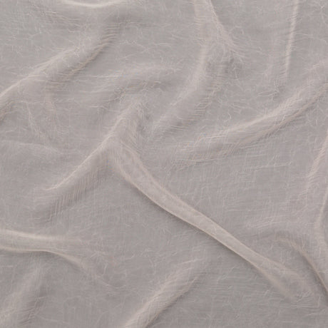Wrinkled Drapery Sheer Fabric - Shell - British Imported